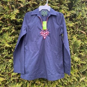 NWT C Wonder size XS navy tunic MSRP $98